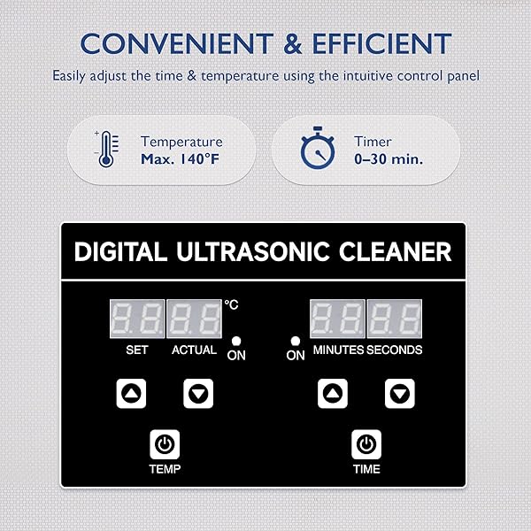 Creworks L Ultrasonic Cleaner Gal Digital Sonic Cavitation