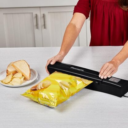 PowerXL Duo NutriSealer Food Vacuum Sealer Machine with Vacuum Seal Bags & Rolls, Double Airtig - Image 5