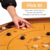 Tournament Crokinole and Checkers, 30-Inch Official Crokinole Board Game with 26" Playing Surf - Image 6