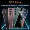 QIMHAI Smartphone Unlocked Cell Phones S22 Ultra 6.7in HD Screen The Black Phone 2GB/16GB Android 10 Straight Talk Phone 6800mAh 128GB Extension Dual Sim Boost Mobile Phones Telefonos (Black) - Image 3