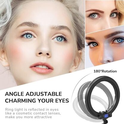 Ring Light,19inch LED Ring Light with Stand &LCD Display Adjustable Color Temperature 3000K-580 - Image 5