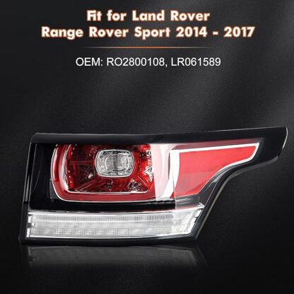 KAKSEY Brake Tail Light LED Rear Lamp Assembly Compatible with Land Rover Range Rover Sport 2014 20 - Image 8