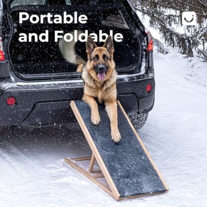 Adjustable Ramp for All Pets, Lightweight Ramp for Large or Small Dogs, Foldable Dog Ramp w/Non-Sli - Image 7