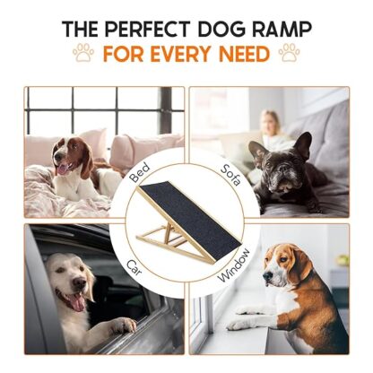 Adjustable Ramp for All Pets, Lightweight Ramp for Large or Small Dogs, Foldable Dog Ramp w/Non-Sli - Image 10