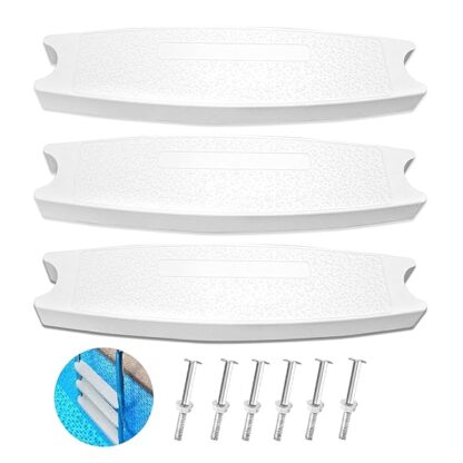 3-Pack 18" Universal Pool Ladder Steps Replacement,Heavy-Duty Molded Plastic Swimming Pool Lad