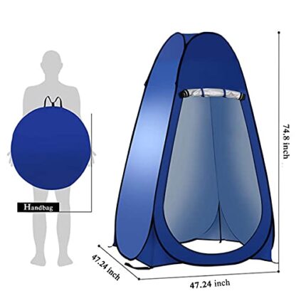 Timilge Portable pop-up Privacy Tent Suitable for Outdoor Shower, Dressing Room, Sunshade and Campi - Image 4