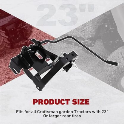 ELITEWILL Garden Tractor Sleeve Hitch Attachment Rear-Mount Fit for Husqvarna 585607901/ Craftsman - Image 4