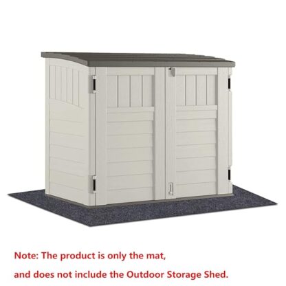 Meitola Outdoor Storage Shed Mat，Waterproof and Dustproof Outdoor Carport Mat—Backing Prevents - Image 3