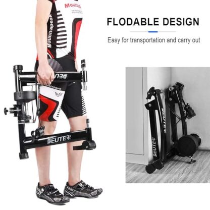 Bike Trainer, Magnetic Bicycle Stationary Stand for Indoor Exercise Riding, 26-29" & 700C - Image 8