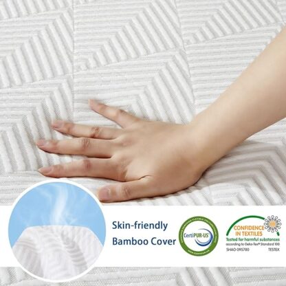 MyAnts Folding Mattress - 4 inch Portable Tri-Fold Cooling-Gel Memory Foam Foldable Mattress Topper - Image 4