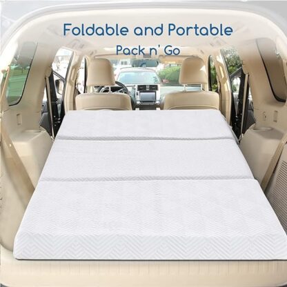 MyAnts Folding Mattress - 4 inch Portable Tri-Fold Cooling-Gel Memory Foam Foldable Mattress Topper - Image 8