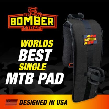 Bomber Strap (Black with Magnetic Buckles: Made in USA Patented, Overlanding Tailgate Bike Pad, Truck Tailgate Bike Pad, Designed for Bikes - Image 3