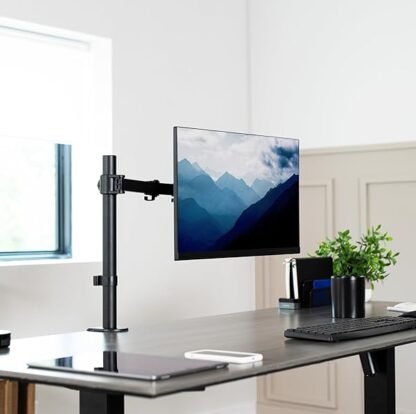 VIVO Single Monitor Mount Stand for Desks, Holds Screens up to 32 in Regular and 38 in Ultrawide - Image 3