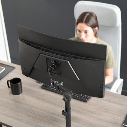 VIVO Single Monitor Mount Stand for Desks, Holds Screens up to 32 in Regular and 38 in Ultrawide - Image 10