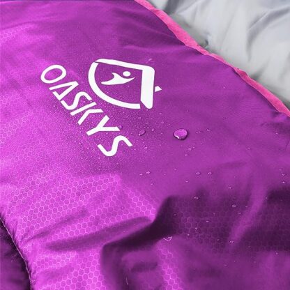 oaskys Camping Sleeping Bag - 3 Season Warm & Cool Weather - Summer Spring Fall Lightweight Wat - Image 5